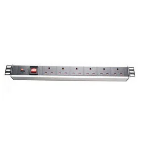 6 Way PDU White Cabinet Power Distribution Unit