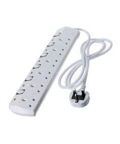 6-Way Power Extension Cable-White