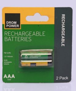 Drom Power Rechargeable AAA 1.5V Batteries