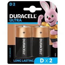 Duracell Alkaline Battery Size D 1.5V - 2 Pack