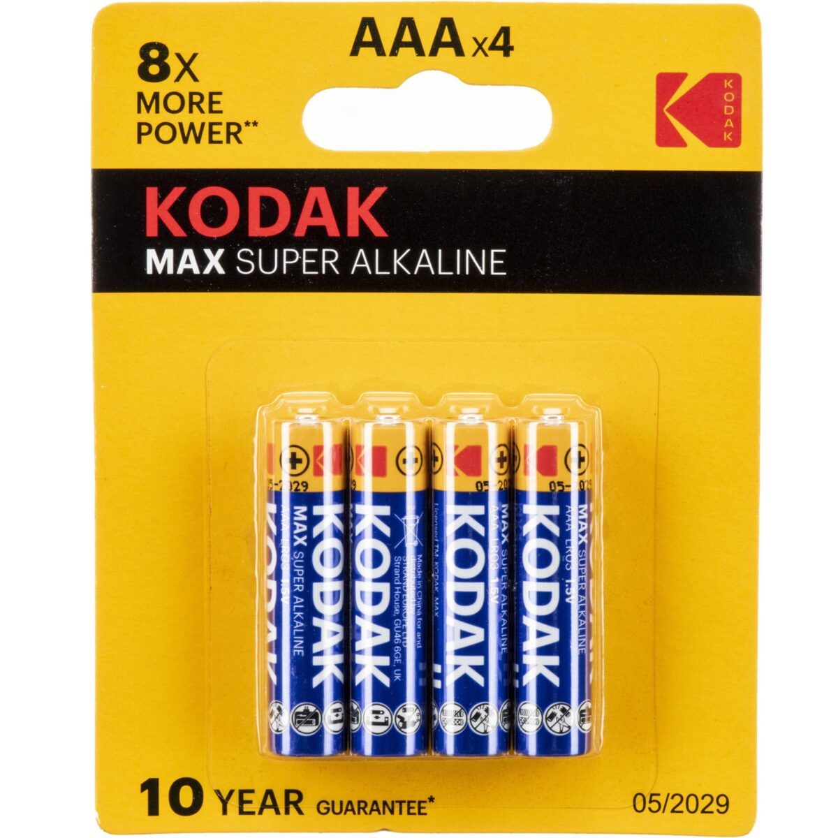 Kodak AAA 1.5V Alkaline Batteries (4-Pack)
