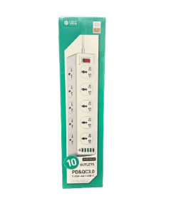 Lightwave LW-EXT-106U-3P 10-Socket Extension With Surge Protection