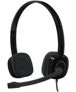 Easy-to-use headset that sounds great on all your devices Essential stereo headset works on all operating systems and platforms via the standard 3.5mm audio jack connection. Just plug your headset into the 3.5mm port on your computer