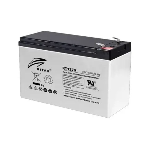 Ritar RT1270 12V 7Ah VRLA Lead Acid Replacement Battery