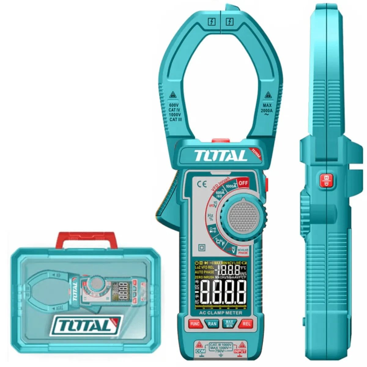 Total DC/AC Clamp Meter 1000A