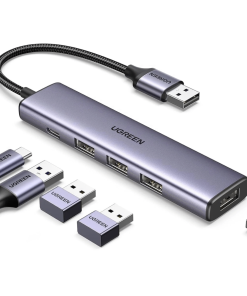 Ugreen CM473 USB 3.0 to 4 Ports Hub Splitter with 20CM Cable (UG-20805)