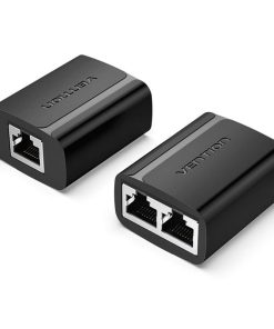 VENTION 1 TO 2 RJ45 SPLITTER ADAPTER BLACK – VEN-IPTB0