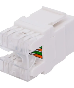 Vention CAT.6 UTP 180 Degree Keystone Jack- White – VEN-IPEW0