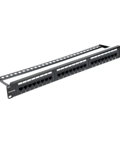 Vention CAT.6 UTP 24 Ports Keystone Patch Panel Black – VEN-KGAB0