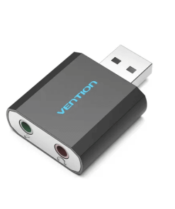Vention USB External Sound Card – Black – VEN-VAB-S17-B